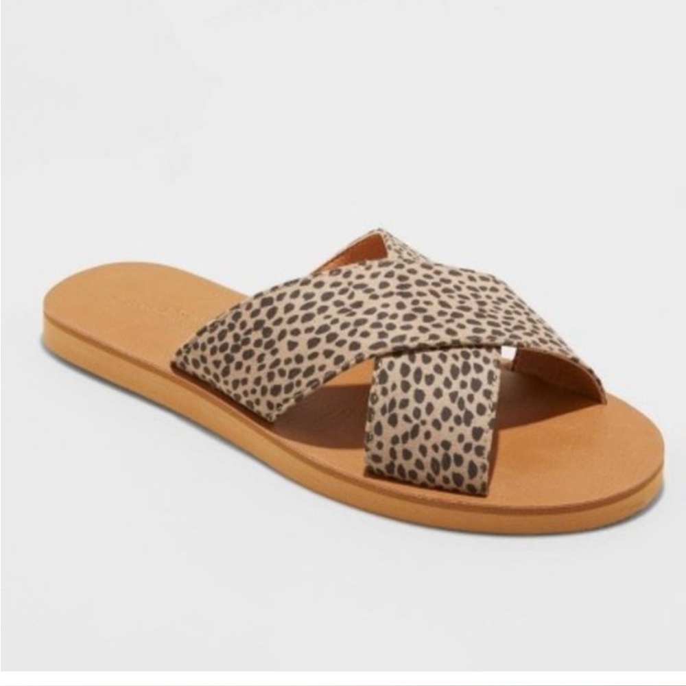 Target Universal Thread Leopard Print Sandals